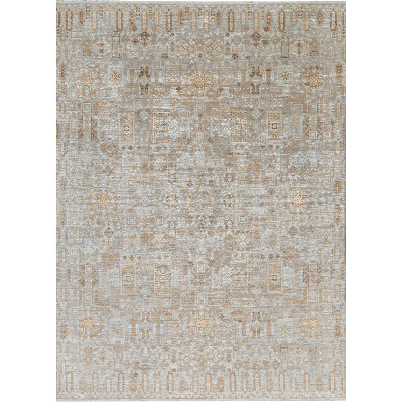 Tapis rouille de haute qualité noué à la main