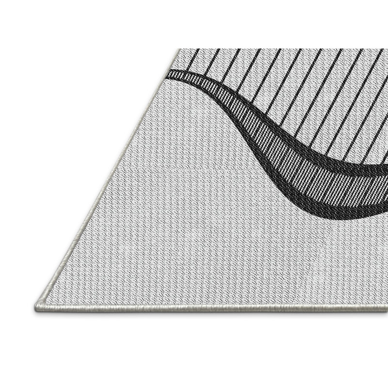Tapis gris Hiltonia, Rectangle 5 pi x 7 pi
