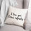 Black And White Typography Collection Throw Pillow