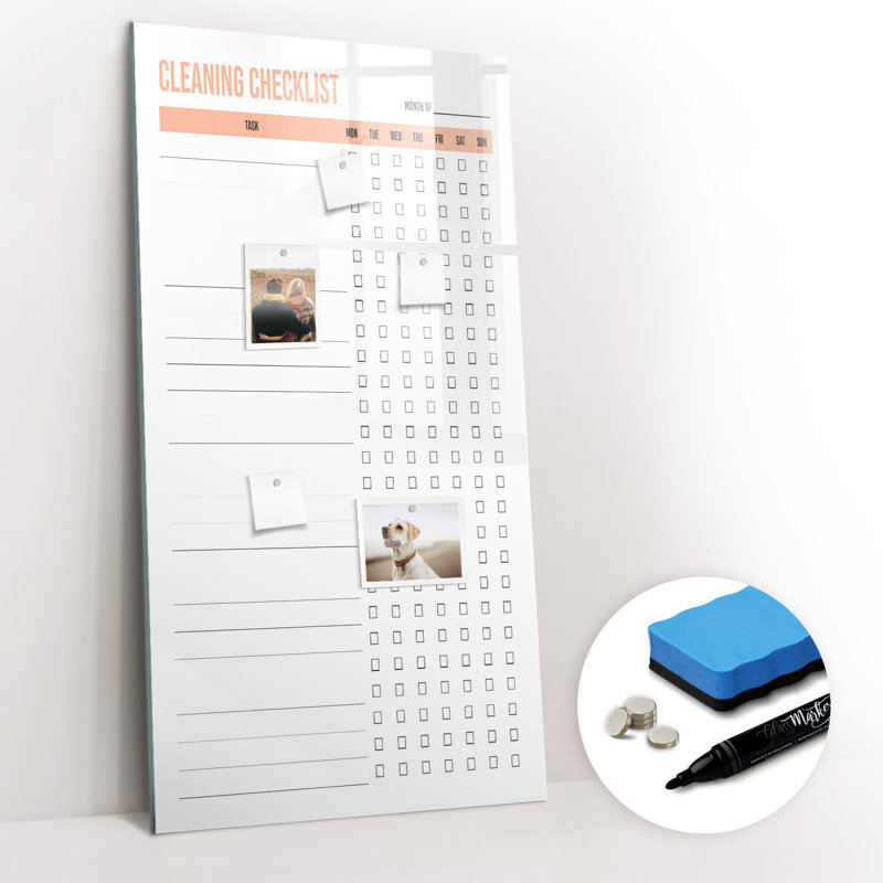 Magnetic Glass Dry Erase Board