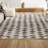 Taos Moroccan Triangle Geometric Cream/Gray Rug-765134149