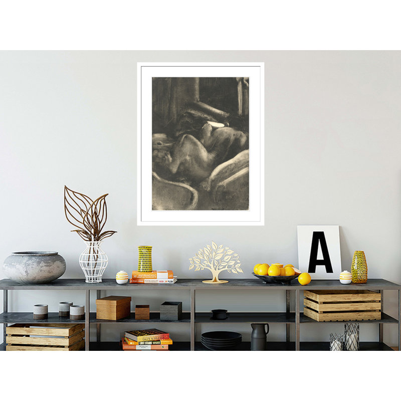 «Woman Reading (Liseuse)» par Edgar Degas, impression giclée encadrée, H 41,5 po x l 32,27 po