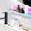 Ensemble de 6 tablettes flottantes transparentes en acrylique transparent