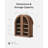 Modern Arch Wall Mounted Cabinet,Bathroom Medicine Cabinet with Adjustable Shelves-1836670605-1823564815