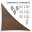 Toile d'ombrage triangulaire Colourtree avec trousse de quincaillerie d'installation-58148940-90742929