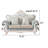 European style Solid Wood Carved sofa
