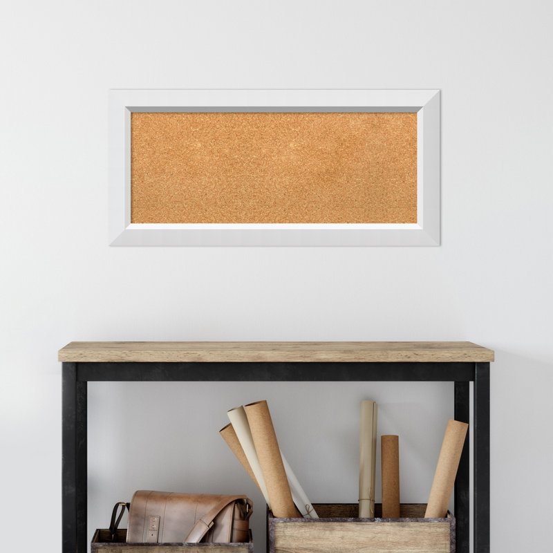 Babillard mural en liège blanc Blanco, Blanc, H 23,63 po x l 31,63 po x P 1,38 po