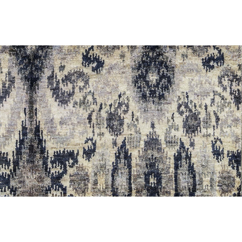 Tapis vert noué à la main de haute qualité