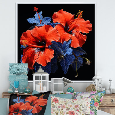«Tropical Radiance Hibiscus I - Hibiscus», art mural