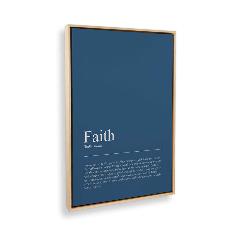 Reproduction d'art sur toile The Light of Faith, H 36,75 po x l 24,75 po, Chrome poli
