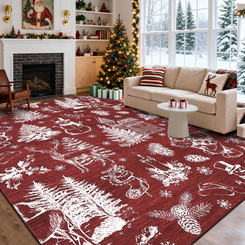 Tapis Christmas Christmas, Rectangle 9 pi x 12 pi
