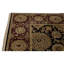 Tapis noir / ivoire / brun en laine noué à la main de conception unique 8 pi 9 po x 11 pi 9 po
