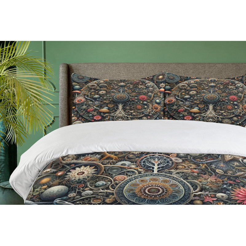 Hippie Duvet Cover, California King Duvet Cover + 2 Standard Shams