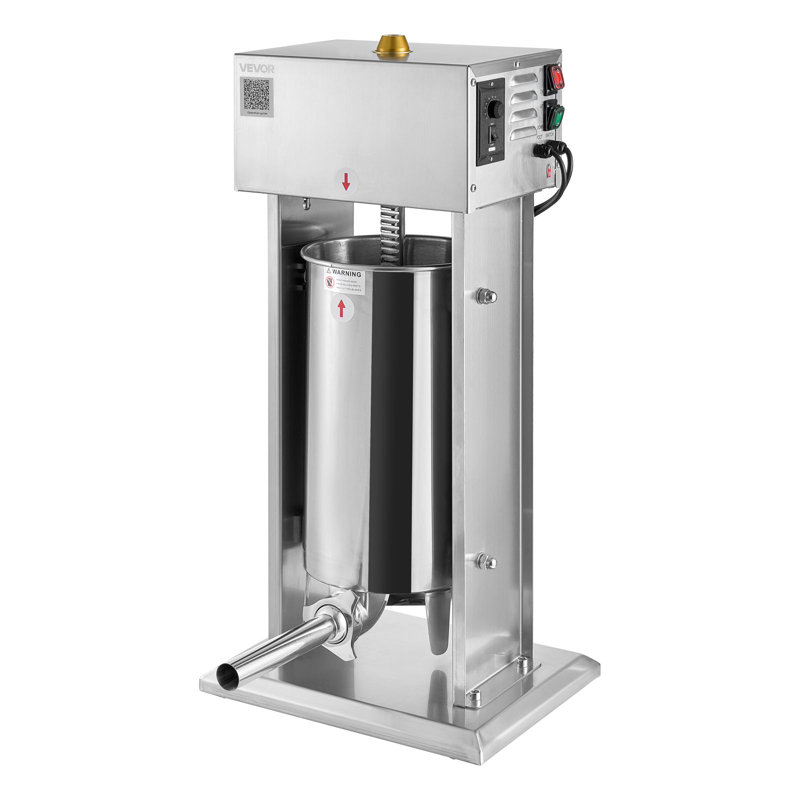 Stuffer électrique à saucisse 33 LBS / 15 L avec 4 tubes pour usage commercial et domestique