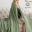 Jeté de lit en coton et viscose tissés gaufrés-120941697-120941702