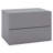 Floating Nightstand with Drawers and Storage Shelf