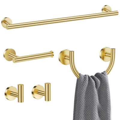 Ensemble de 5 porte-serviettes de salle de bain