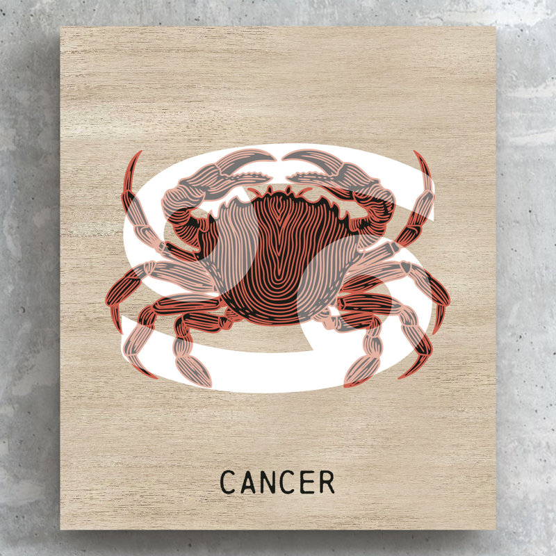 Kana Zodiac Cancer - Print on Wood