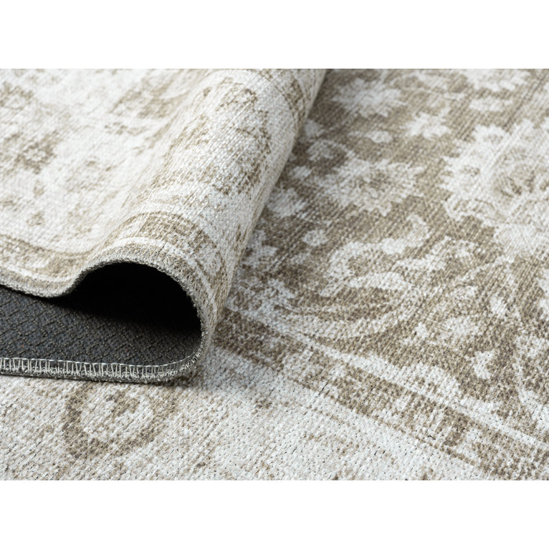 Remington Washable Brown Area Rug, Rectangle 7'10" x 9'10"