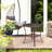 Ozetta Square Wood Metal Outdoor , 21.65'' in. W 21.65'' in. D