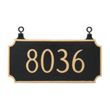 Princeton 1-Line Hanging Address Plaque