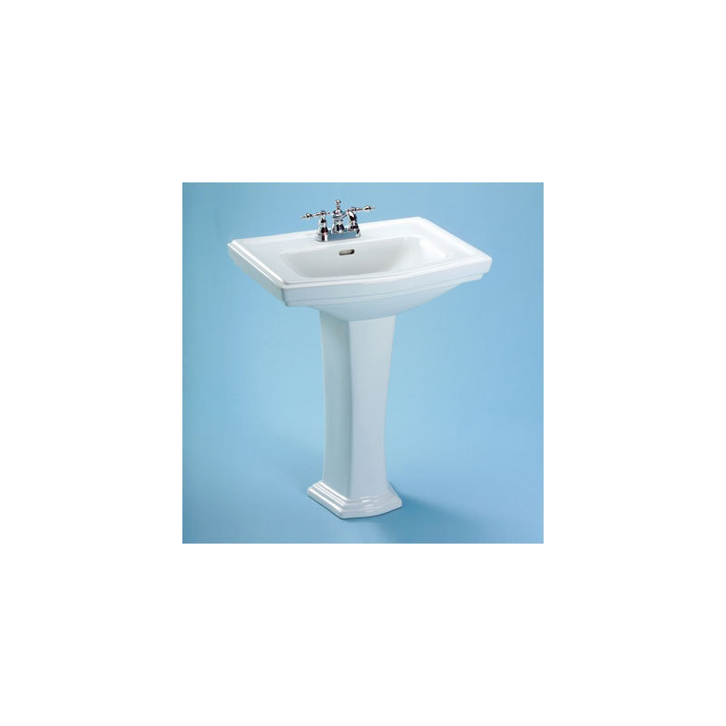 Clayton 34" piédestal lavabo avec trop plein