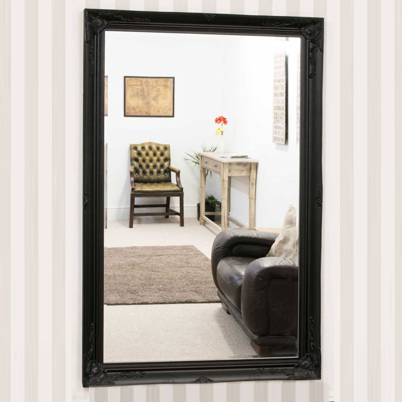 Westphalia Flat Wall Mirror, 200cm H x 140cm W, Black