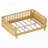 Wood Low Profile Bed With Rails For Girls And Boys-2047057499-2047057501