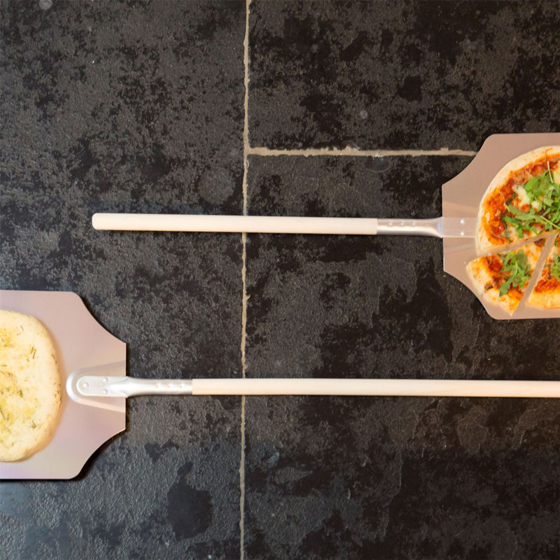 Argon Tableware Aluminum 36cm Pizza Peel, 2.5cm H x 91.5cm W x 36cm D