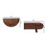 Table de chevet flottante Chestnut Crescent