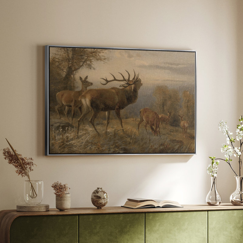 «Vintage Animal Print», reproduction d'art sur toile encadrée, H 17 po x l 25 po