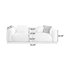 Canapé modulaire moderne en chenille blanc crème-577635956