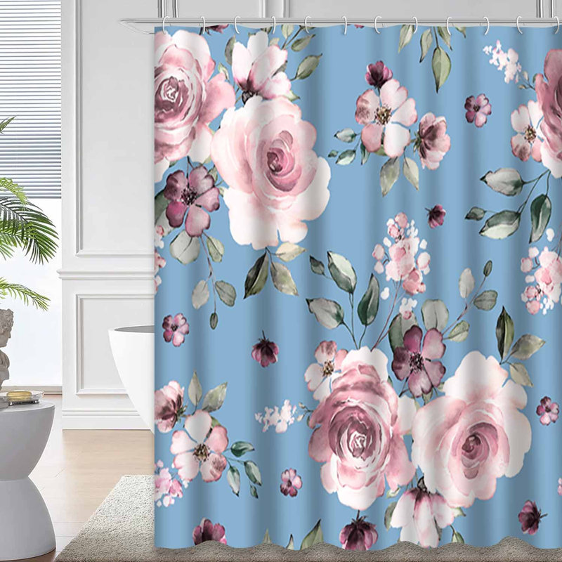 Rideau de douche Spring Flowers, L 72 po x l 78 po