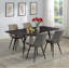 Chaise d'appoint rembourrée Lopez en gris