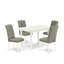 Ensemble de table de salle à manger rectangulaire en bois massif avec plateau papillon-106904030-122934016-122934015