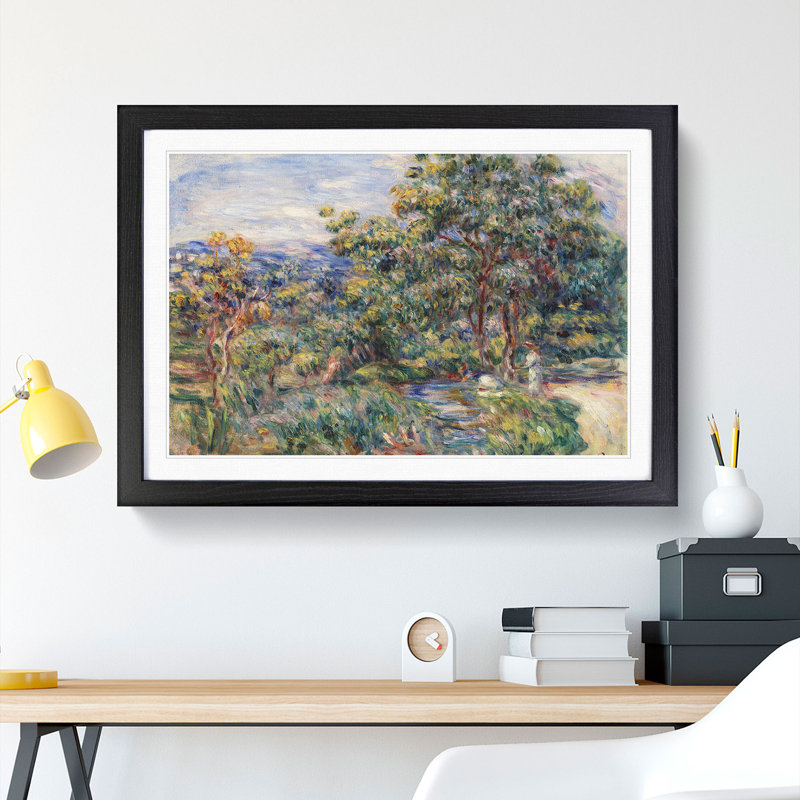 Le Beal by Pierre-Auguste Renoir - Picture Frame Painting, 27cm H x 36cm W x 2cm D, Black Framed