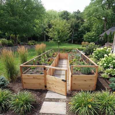 8 ft. W x 16 ft. D Cedar Garden in a Box