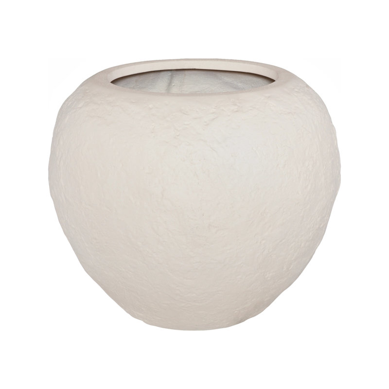 Aera Planter, Wide, Off White, Medium