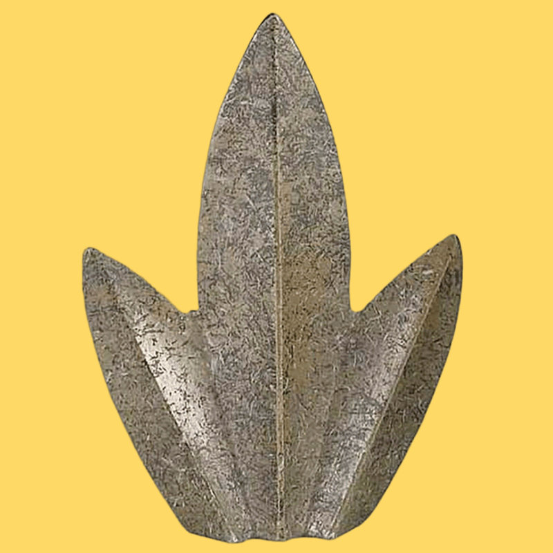 Embout de lampe standard en métal moulé, fini rouille mate, 6 cm (2,375 po).