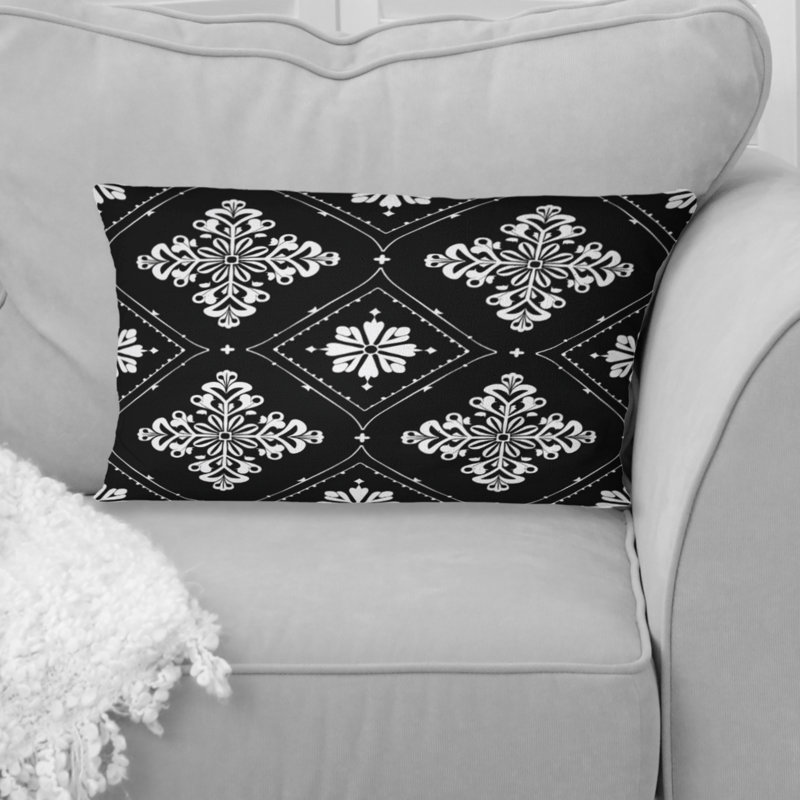Coussin lombaire traditionnel White Black Diamond III