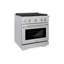 ZLINE 30 in. 4 Burner Gas Range in DuraSnow®-1591022495
