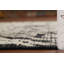 Tapis noir et ivoire en laine noir et ivoire 5 x 8