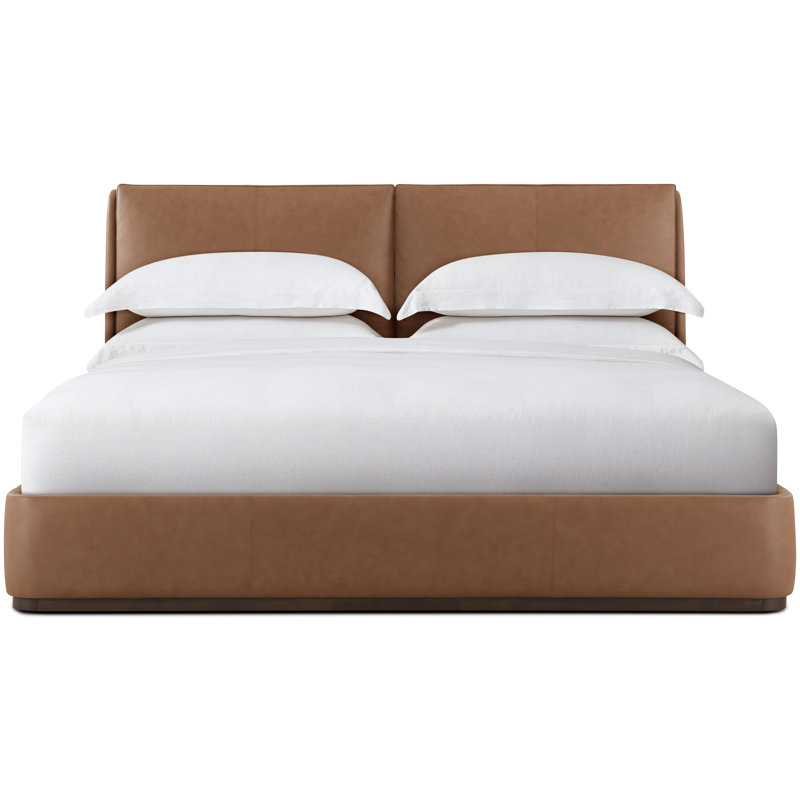 Vienna Upholstered Bed, Brown, Queen