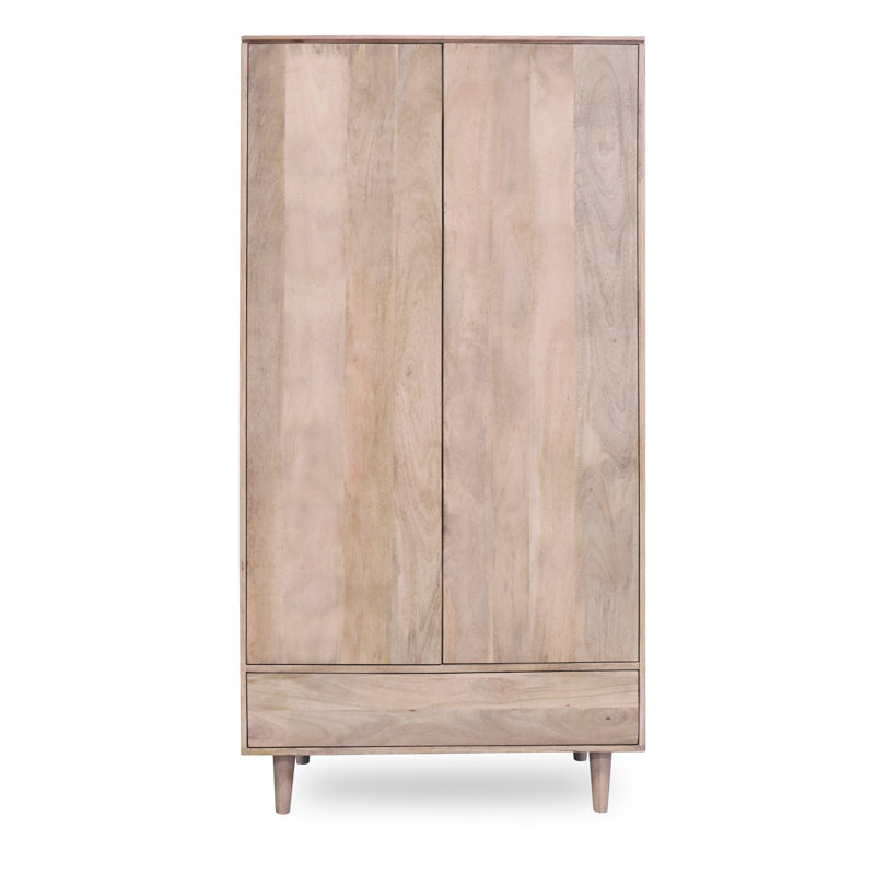 Maxton 2 Door Solid Wood Wardrobe
