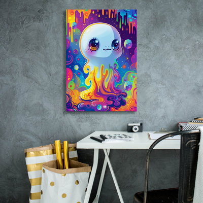 Art mural sur toile Trinx «Colorful Ghost» par Momart