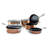 Gotham Steel Stackmaster 15 Piece 7'' and 10'' Copper Space Saving Nonstick Cookware Set