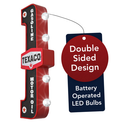 Texaco Gasoline Motor Oil Gas Station 26" LED Automotive Marquee Sign