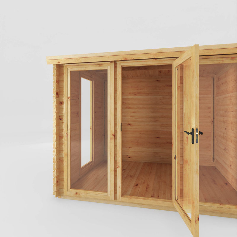Mercia 10ft x 8ft Reverse Apex Log Cabin (19mm)