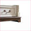 Commodes | Commode de rangement à 5 tiroirs Farmhouse | Panneau de fibres à densité moyenne en bois massif | Finition noyer
