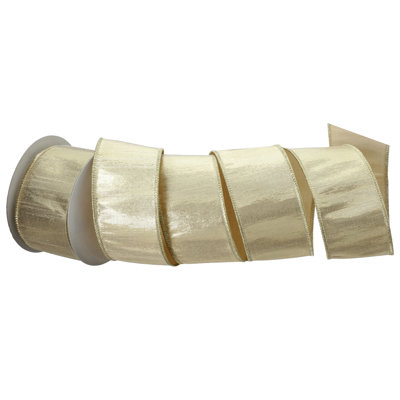 2.5"X10Y Metallic Dupion Ribbon